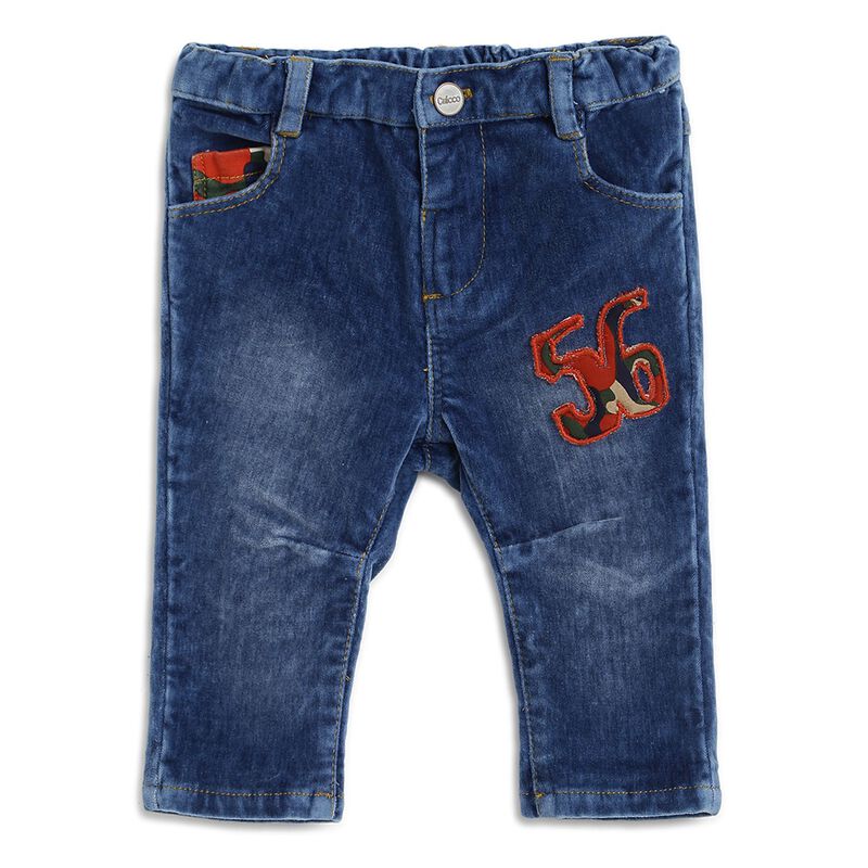 Boys Blue Applique Jeans image number 0